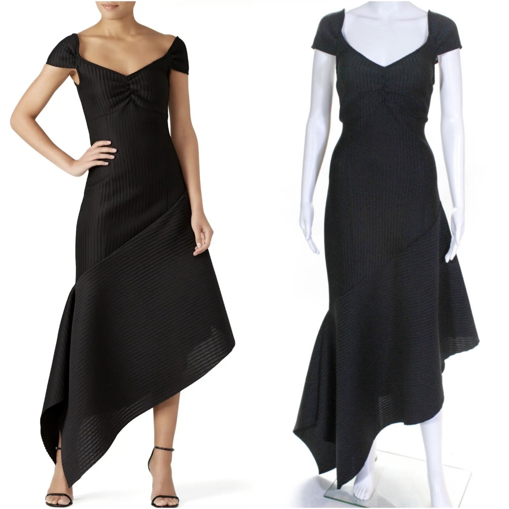 Opening Ceremony Black Lotus Mermaid Dress - Formal Gown